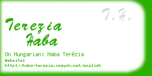 terezia haba business card