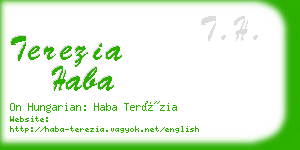 terezia haba business card